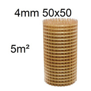 Kompozitní výztužná síť o prům. 4 mm, oka 200x200 mm šíř. 1m