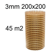 Kompozitní výztužná síť o prům. 3 mm oka 200x200 mm 45m2