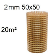 Kompozitní výztužná síť o prům. 2 mm oka 50x50 20m2