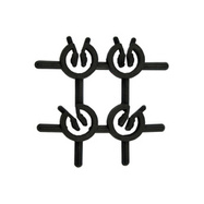 Třmeny pro sloup plný 75x75 10 ks