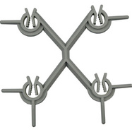 Třmeny drážkového sloupu 125x50x95-X 10 ks