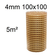 Kompozitní výztužná síť o prům. 4 mm, oka 100x100 mm šíř. 1m