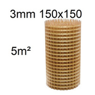 Kompozitní výztužná síť o prům. 3 mm, oka 150x150 mm šíř. 1m