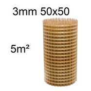 Kompozitní výztužná síť o prům. 3 mm, oka 50x50 mm šíř. 1m