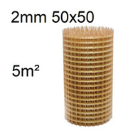 Kompozitní výztužná síť o prům. 2 mm, oka 50x50 mm šíř. 1m